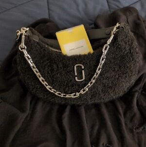 Marc Jacobs Black Textured Shoulder Bag